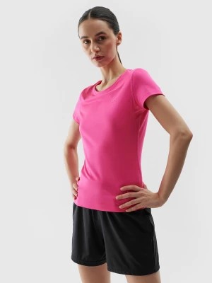 Zdjęcie produktu Koszulka treningowa z materiału z recyklingu damska - różowa 4F
