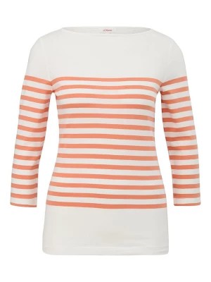 Zdjęcie produktu S.OLIVER RED LABEL Koszulka w kolorze biało-pomarańczowym rozmiar: 36