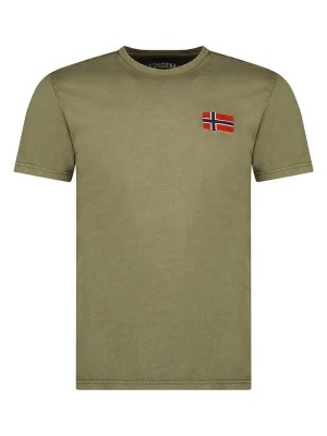 Zdjęcie produktu Geographical Norway Koszulka w kolorze khaki rozmiar: S