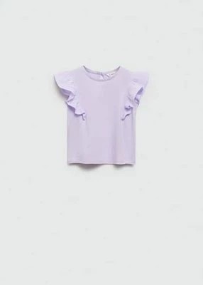 Zdjęcie produktu Koszulka z krótkimi rękawami i falbankami MANGO BABY