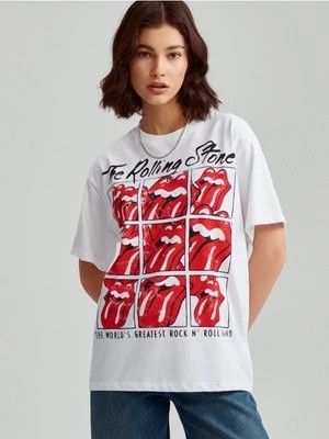 Zdjęcie produktu Koszulka z nadrukiem The Rolling Stones biała House