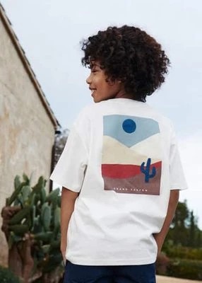 Zdjęcie produktu Koszulka ze wzorem i krótkimi rękawami Mango Kids