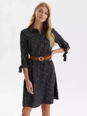 Zdjęcie produktu Koszulowa sukienka z wiązaniem na rękawach TOP SECRET
