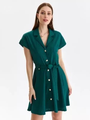 Zdjęcie produktu Koszulowa sukienka z wiązaniem w talii TOP SECRET