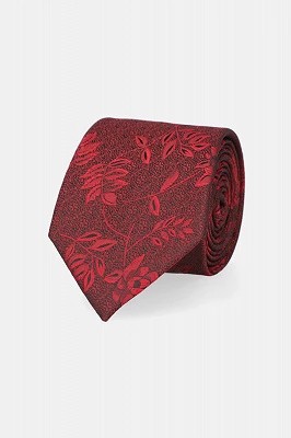 Zdjęcie produktu Krawat Bordowy w Róże Lancerto