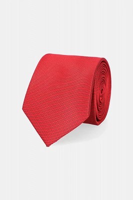 Zdjęcie produktu Krawat Czerwony w Delikatną Kratę Lancerto