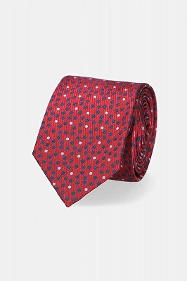 Zdjęcie produktu Krawat Czerwony w Kropki Lancerto