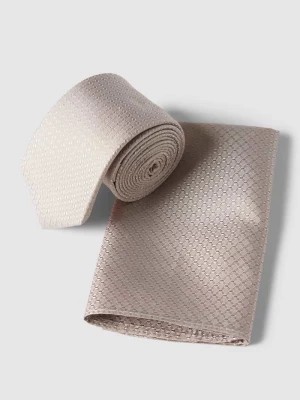 Zdjęcie produktu Krawat i poszetka z jedwabiu w zestawie Monti