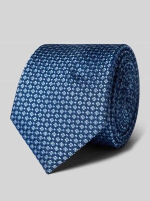 Zdjęcie produktu Krawat jedwabny o klasycznym fasonie z drobnym wzorem (6,5 cm) Monti