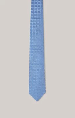 Zdjęcie produktu Krawat jedwabny w kolorze jasnoniebieskim we wzór Joop