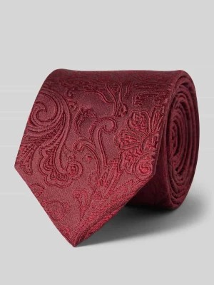 Zdjęcie produktu Krawat jedwabny z wyhaftowanym motywem Olymp