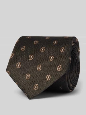 Zdjęcie produktu Krawat jedwabny ze wzorem paisley Boss