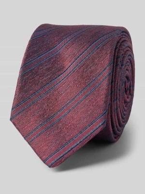 Zdjęcie produktu Krawat jedwabny ze wzorem w paski (5 cm) OLYMP Level Five