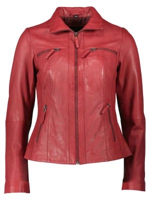 Zdjęcie produktu KRISS Skórzana kurtka w kolorze czerwonym rozmiar: 36