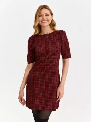 Zdjęcie produktu Krótka sukienka w czerwoną kratę TOP SECRET