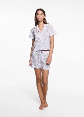 Zdjęcie produktu Krótka wzorzysta piżama MANGO TEEN