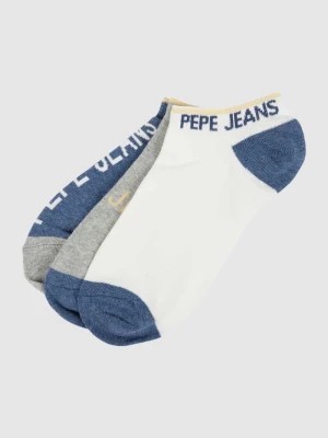 Zdjęcie produktu Krótkie skarpety z dodatkiem streczu w zestawie 3 szt. Pepe Jeans