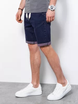 Zdjęcie produktu Krótkie spodenki męskie jeansowe - fioletowy V5 W361
 -                                    XXL