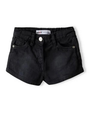 Zdjęcie produktu Krótkie szorty z jeansu dla dziewczynki - czarne Minoti