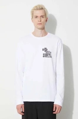 Zdjęcie produktu KSUBI longsleeve bawełniany kolor biały z nadrukiem
