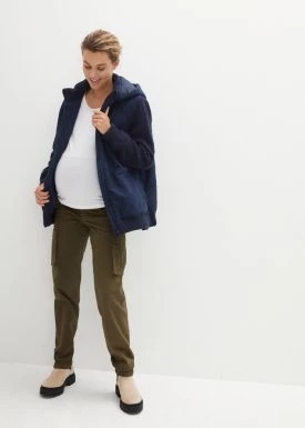 Zdjęcie produktu Kurtka ciążowa / do noszenia z   nosidełkiem, z rękawami dzianinowymi i kapturem bonprix