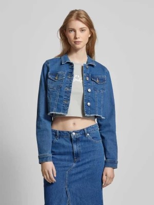 Zdjęcie produktu Kurtka jeansowa krótka z kieszeniami na piersi model ‘WONDER’ Only