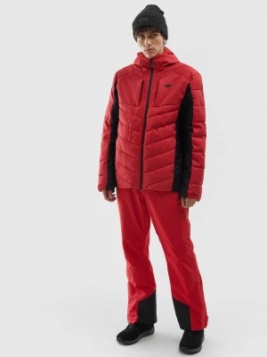 Zdjęcie produktu Kurtka puchowa narciarska z puchem syntetycznym męska - czerwona 4F