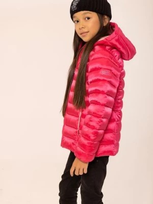 Zdjęcie produktu Kurtka zimowa dla dziewczynki różowa z kapturem Minoti