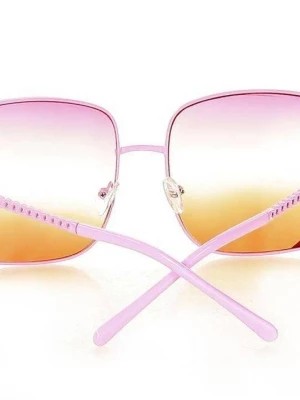 Zdjęcie produktu Kwadratowe okulary przeciwsłoneczne MAZZINI VINTAGE STYLE róż Merg