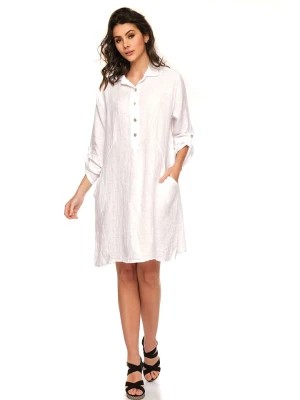 Zdjęcie produktu Joséfine Lniana sukienka "Calor" w kolorze białym rozmiar: L