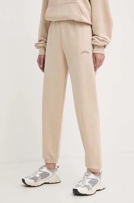 Zdjęcie produktu La Mania spodnie dresowe TONE kolor beżowy gładkie TONE
