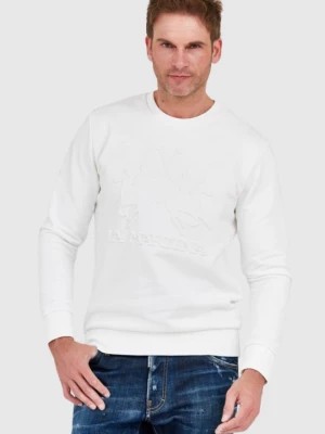 Zdjęcie produktu LA MARTINA Biała bluza męska z tłoczonym logo