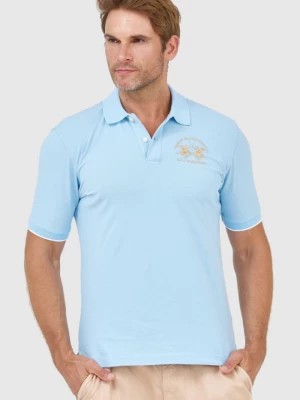 Zdjęcie produktu LA MARTINA Błękitna koszulka polo z wyszywanym logo