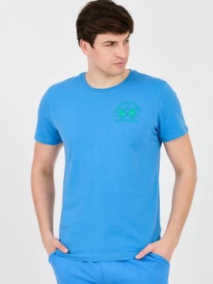 Zdjęcie produktu LA MARTINA Błękitny t-shirt z dużym logo