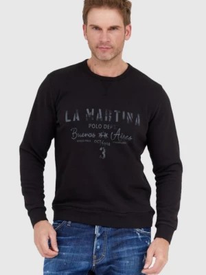 Zdjęcie produktu LA MARTINA Czarna bluza męska z vintage logo