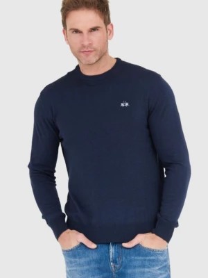 Zdjęcie produktu LA MARTINA Granatowy sweter męski z wełną