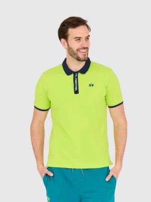 Zdjęcie produktu LA MARTINA Zielona męska koszulka polo