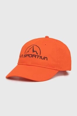 Zdjęcie produktu LA Sportiva czapka z daszkiem Hike kolor pomarańczowy z aplikacją