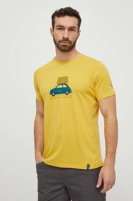 Zdjęcie produktu LA Sportiva t-shirt Cinquecento męski kolor żółty z nadrukiem N55735735