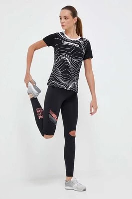 Zdjęcie produktu LaBellaMafia legginsy treningowe Essentials kolor czarny z nadrukiem