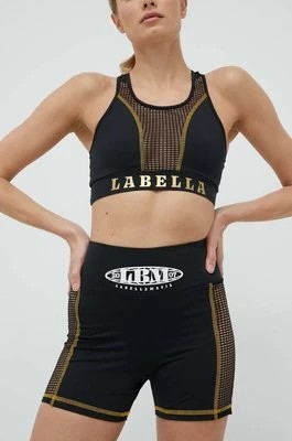 Zdjęcie produktu LaBellaMafia szorty treningowe Boxer damskie kolor czarny z nadrukiem high waist