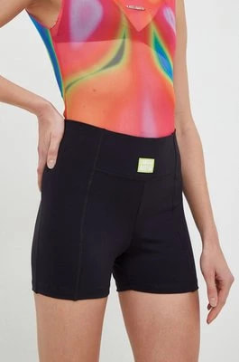 Zdjęcie produktu LaBellaMafia szorty treningowe Disturbia damskie kolor czarny gładkie high waist
