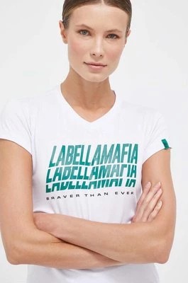 Zdjęcie produktu LaBellaMafia t-shirt Brave damski kolor biały