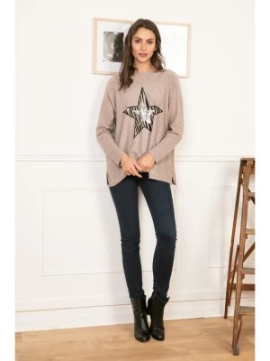 Zdjęcie produktu Lacony Paris Koszulka "Fougers" w kolorze beżowym rozmiar: S