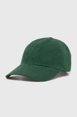 Zdjęcie produktu Lacoste czapka z daszkiem bawełniana kolor zielony gładka