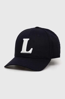 Zdjęcie produktu Lacoste czapka z daszkiem kolor granatowy z aplikacją