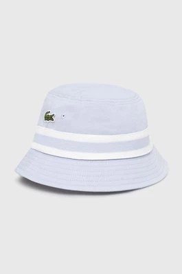 Zdjęcie produktu Lacoste kapelusz bawełniany kolor niebieski bawełniany