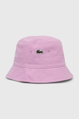 Zdjęcie produktu Lacoste kapelusz bawełniany kolor różowy bawełniany