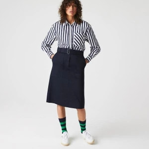 Zdjęcie produktu Lacoste Koszula damska w paski o luźnym kroju oversize