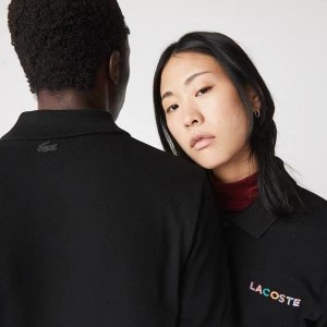 Zdjęcie produktu Lacoste L!VE koszulka polo z nadrukiem unisex o luźnym kroju
